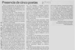 Presencia de cinco poetas Presencia de cinco poetas