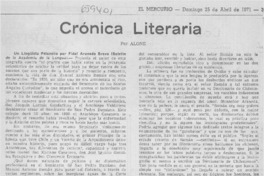 Crónica literaria