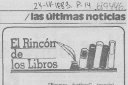 Poemas furtivos Poemas furtivos