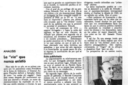 La "vía" que nunca existió  [artículo] Abraham Santibañez.