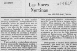 Las voces nortinas Las voces nortinas