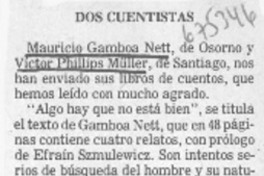 Dos cuentistas Dos cuentistas