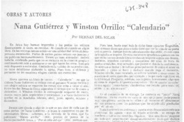 Nana Gutiérrez y Winston Orrillo: "Calendario" Nana Gutiérrez y Winston Orrillo: "Calendario"