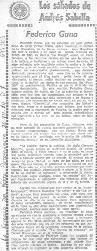 Federico Gana. Federico Gana.