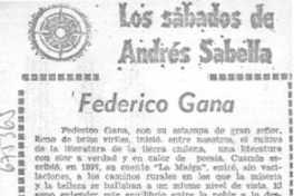 Federico Gana. Federico Gana.