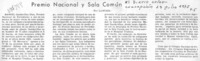 Premio Nacional y sala común Premio Nacional y sala común