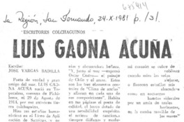 Luis Gaona Acuña
