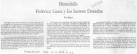 Federico Gana y los leones dorados