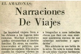 Narraciones de viajes.