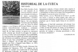 Historial de la cueca