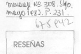 Reseñas. Reseñas.