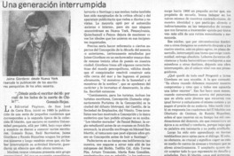 Una generación interrumpida Una generación interrumpida