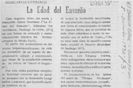 La edad del ensueño La edad del ensueño