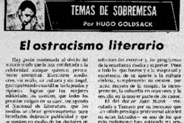 El ostracismo literario El ostracismo literario