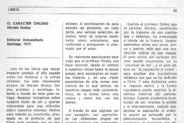El carácter chileno