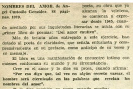 Nombres del amor