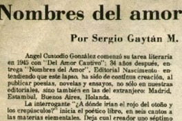 Nombres del amor