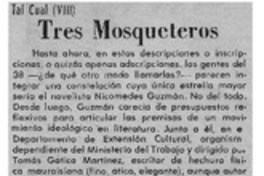 Tres mosqueteros
