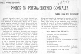 Pintor en poesía: Eugenio González Pintor en poesía: Eugenio González