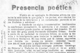 Presencia poética