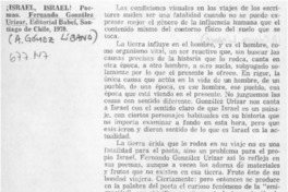 ¡Israel, Israel!