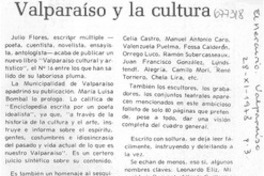 Valparaíso y la cultura Valparaíso y la cultura