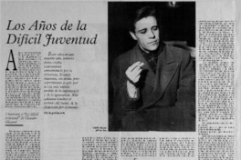 Los Años de la difícil juventud Los Años de la difícil juventud