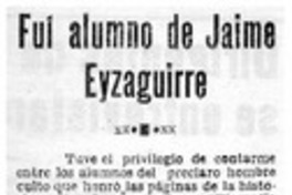 Guía alumno de Jaime Eyzaguirre Guía alumno de Jaime Eyzaguirre