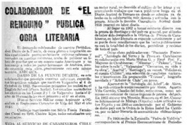 Colaborador de "El Renguino" publica obra literaria.