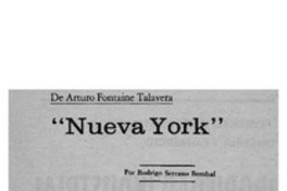 Nueva York" Nueva York"