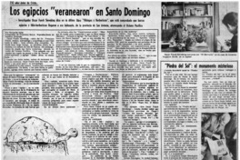 Los egipcios "venanearon" en Santo Domingo. Los egipcios "venanearon" en Santo Domingo.