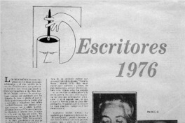 Escritores 1976 Escritores 1976