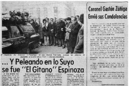 Y peleando en lo suyo se fue "El gitano" Espinoza.