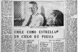 Chile como estrella, un cielo de poesía Chile como estrella, un cielo de poesía
