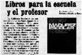 Libros para escuela y el profesor