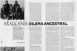 Araucanía dilema ancestral Araucanía dilema ancestral