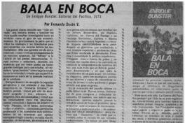 Bala en boca