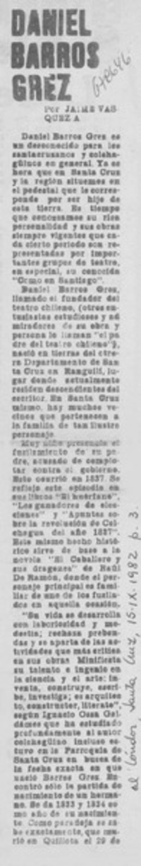 Daniel Barros Grez