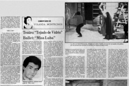 Teatro "Tejado de vidrio" ballete, "Misa Luba" Teatro "Tejado de vidrio" ballete, "Misa Luba"