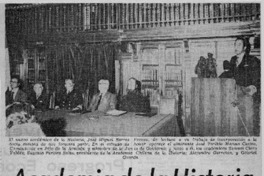 Academia de la historia recibió a José M. Barros.