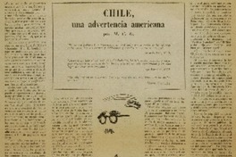 Chile, una advertencia americana Chile, una advertencia americana