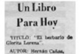 El herbario de Glorita Lorena El herbario de Glorita Lorena