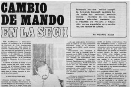 Cambio de mando en la Sech Cambio de mando en la Sech