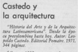 Castedo y la arquitectura Castedo y la arquitectura