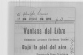 Bajo la piel del aire Bajo la piel del aire