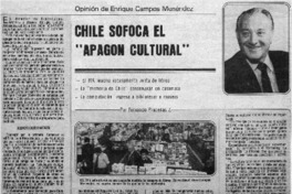 Chile sofoca el "apagon cultural" Chile sofoca el "apagon cultural"