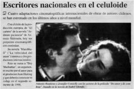 Escritores nacionales eb celuloide. Escritores nacionales eb celuloide.