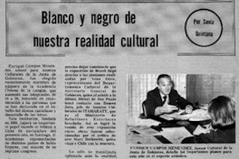 Blanco y negro de nuestra realidad cultural Blanco y negro de nuestra realidad cultural