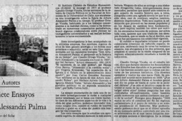 ICHEH: siete ensayos sobre Arturo Alessandri Palma ICHEH: siete ensayos sobre Arturo Alessandri Palma