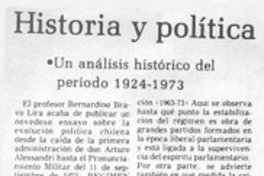 Historia y política. Historia y política.